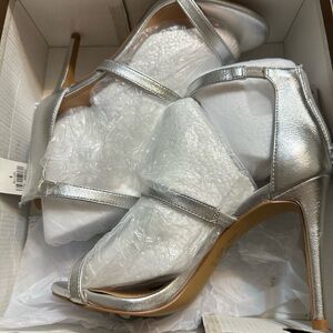 Express Women's Silver Strappy Sandals